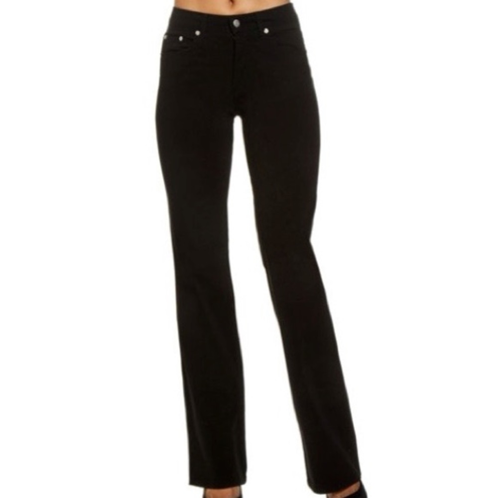 Fabrizio Gianni Cotton Twill Stretch Bootcut Black Denim Jeans